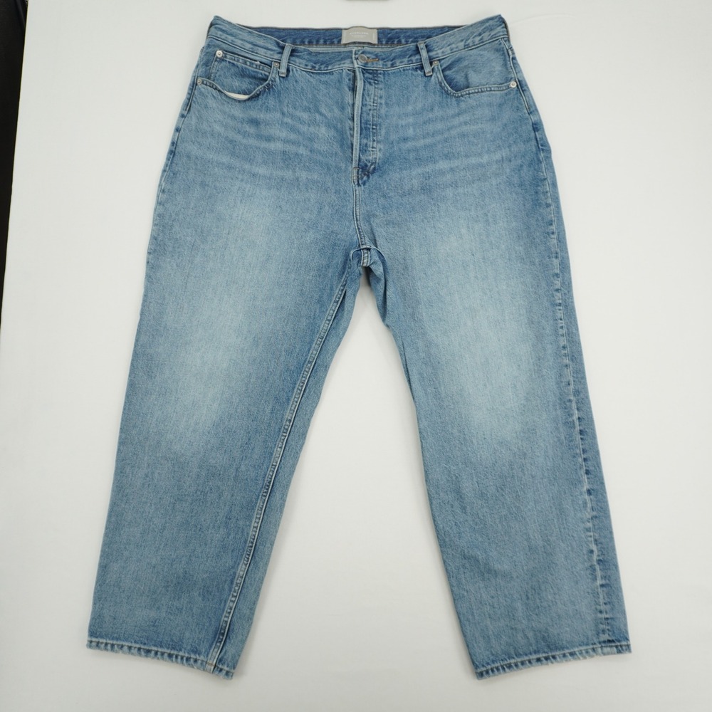 Everlane‎ The 90s Way-High Jean Light Blue Organic Cotton Denim Size 34 Regular